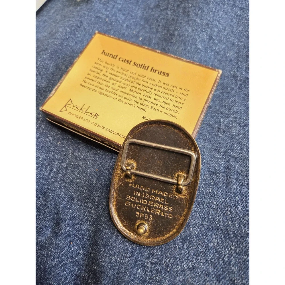 Israel Defense Forces - Solid Brass Belt Buckle - NIB Rare & Handmade